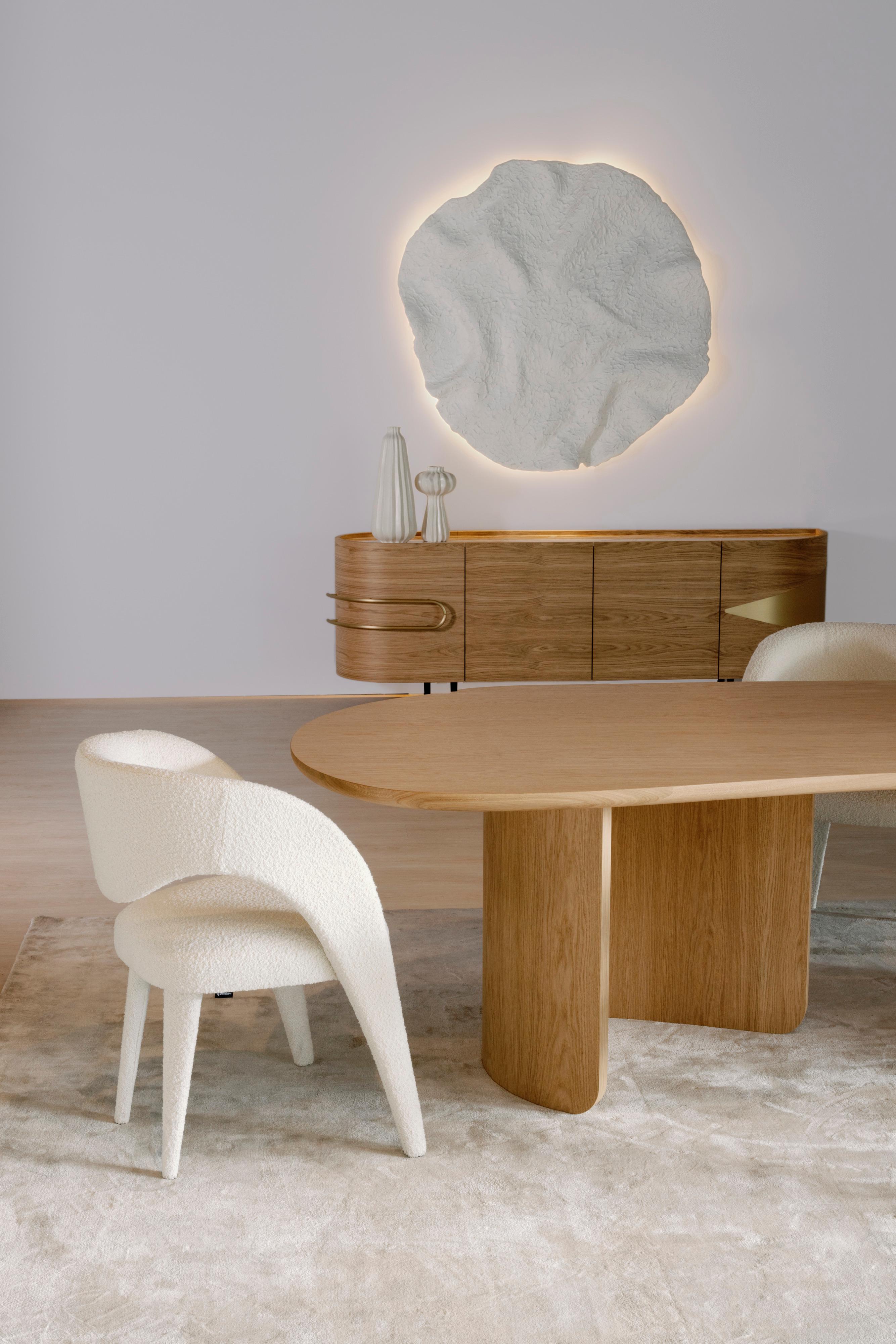Modern Laurence Dining Chairs, Nubuck Leather, Handmade Portugal by Greenapple For Sale 8