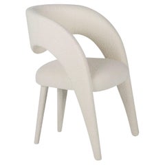 Sillas de Comedor Modernas Laurence, Bouclé Blanco roto, Hechas a Mano Portugal by Greenapple