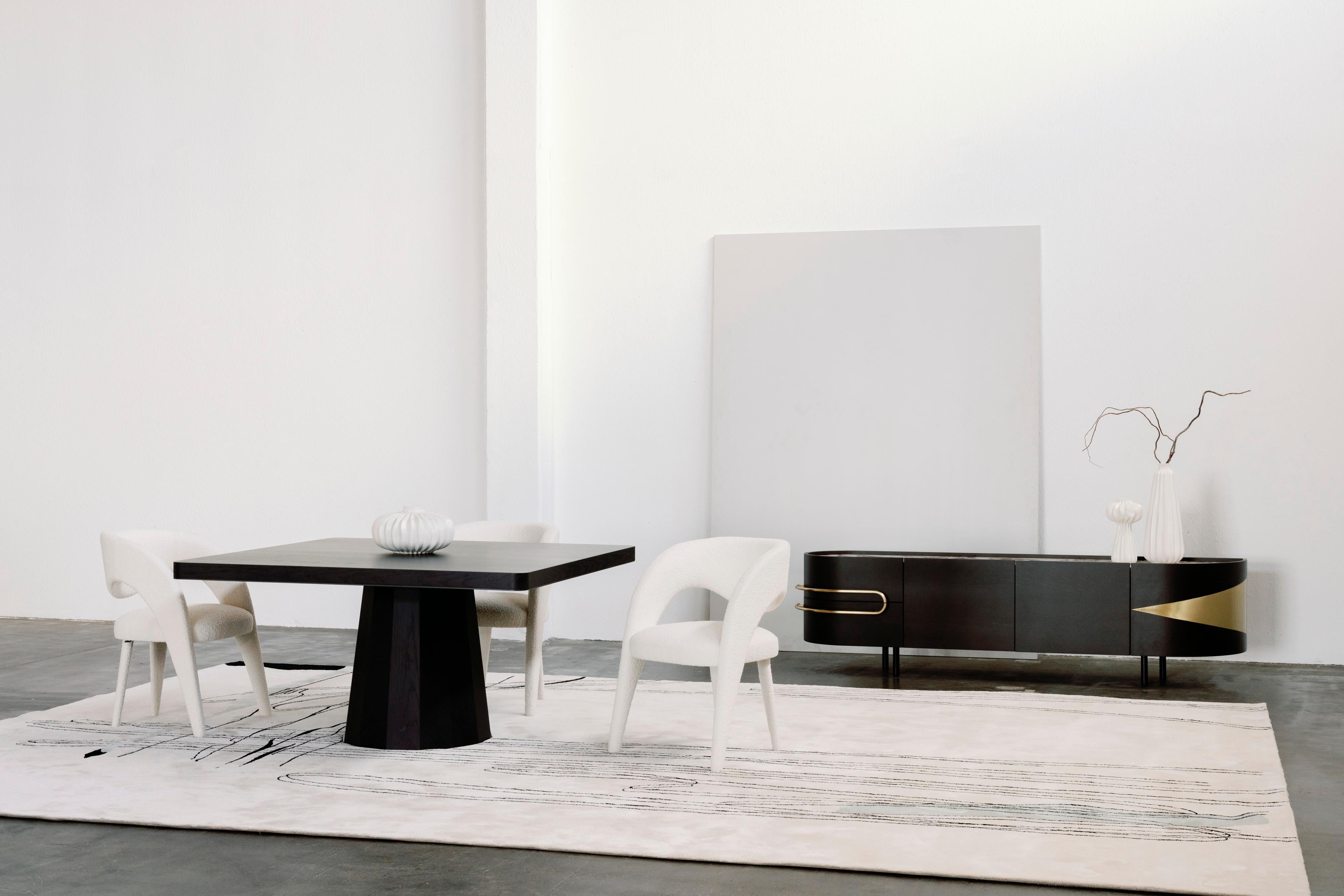 Sillas de Comedor Modernas Laurence Set/6, Bouclé, Hechas a Mano en Portugal by Greenapple en Nuevo estado para la venta en Lisboa, PT