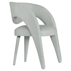 Sillas de Comedor Modernas Laurence, Piel de Terciopelo, Hechas a Mano Portugal by Greenapple