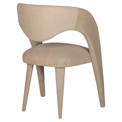 Modern Laurence Dining Chairs, XL Size, Nubuck, Handmade Portugal by Greenapple