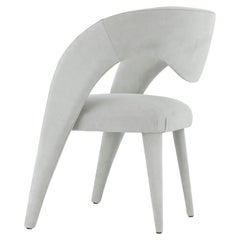 Modern Laurence Dining Chairs, XL Size, Nubuck, Handmade Portugal by Greenapple