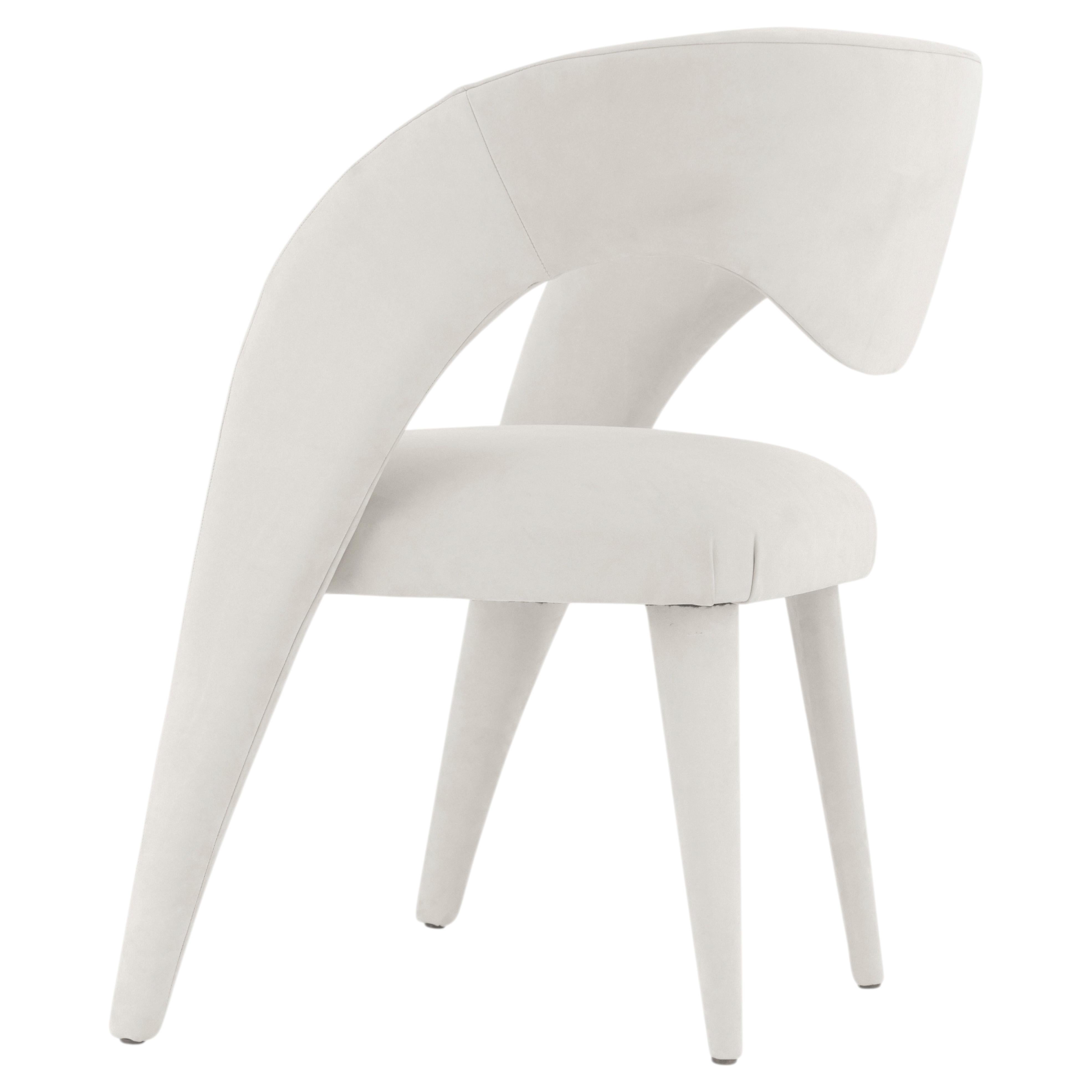 Modern Laurence Dining Chairs, XL Size, Nubuck, Handmade Portugal by Greenapple