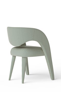 Modern Laurence OUTDOORS Dining Chair, DEDAR Fabric, Handmade by Greenapple