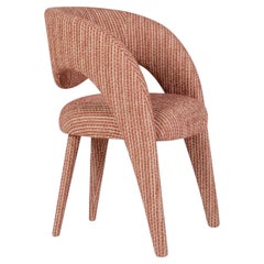Modern Laurence OUTDOORS DEDAR Terracotta Tweed Dining Chair, by Greenapple