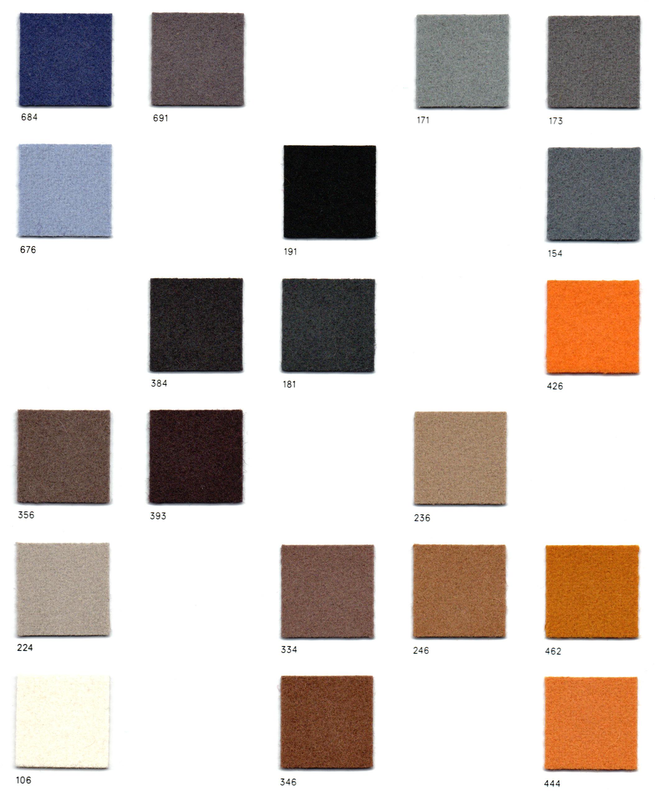 Pouf moderno Leaf Seat di design by nico, rivestito in Kvadrat  Tessuto di lana in vendita 11
