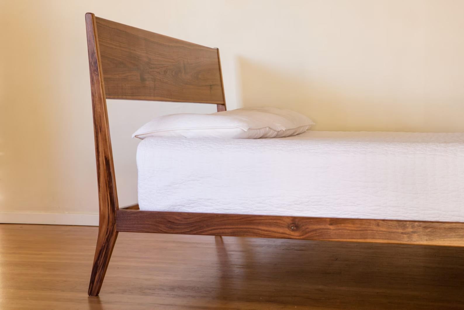 mid century bed frame