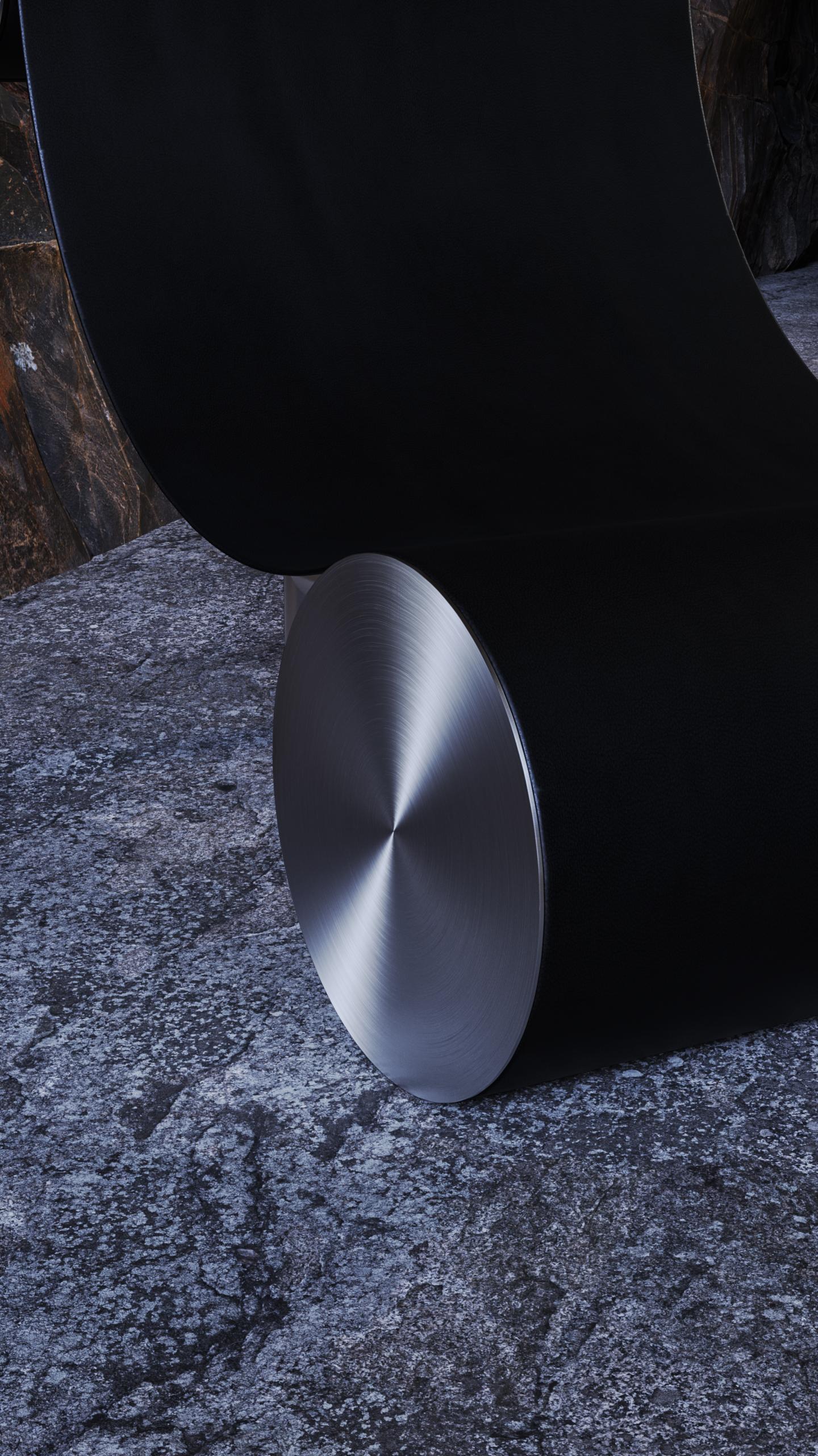 Sillón moderno de piel 'Vero' de Palo Nero Siglo XXI y contemporáneo en venta