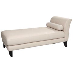 Modern Leather Chaise Lounge
