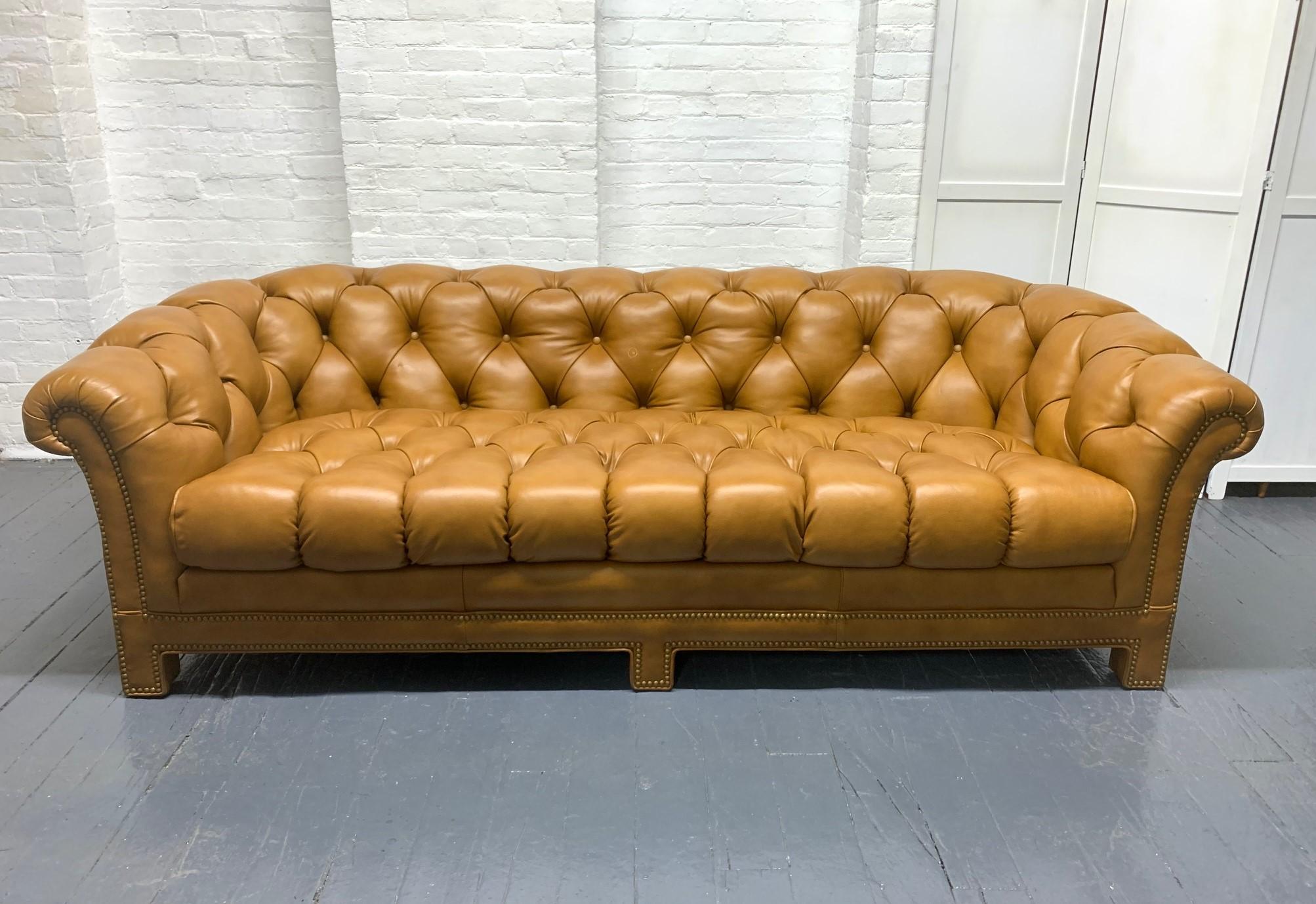 Modern Leather Chesterfield Style Sofa For Sale at 1stDibs | modern ...