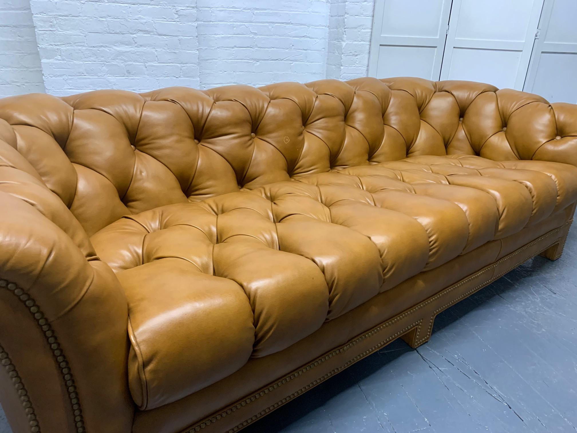 Modern Leather Chesterfield Style Sofa For Sale at 1stDibs | modern ...