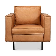 Modern Leather Club Chair