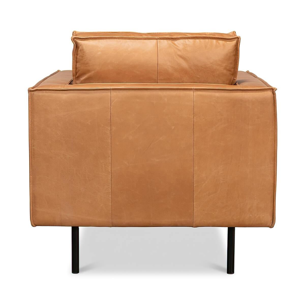 leather club chair modern