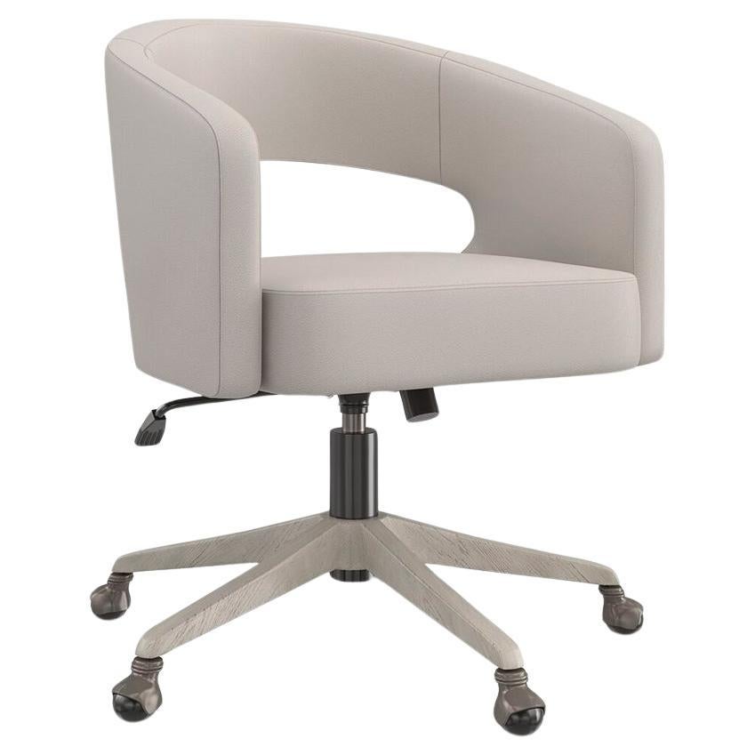 Modern Leather Desk Chair For Sale