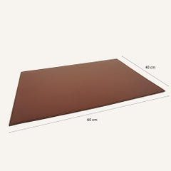 Alfombrilla de escritorio moderna de piel QULUX - Artesanía italiana - 60 x 40 cm