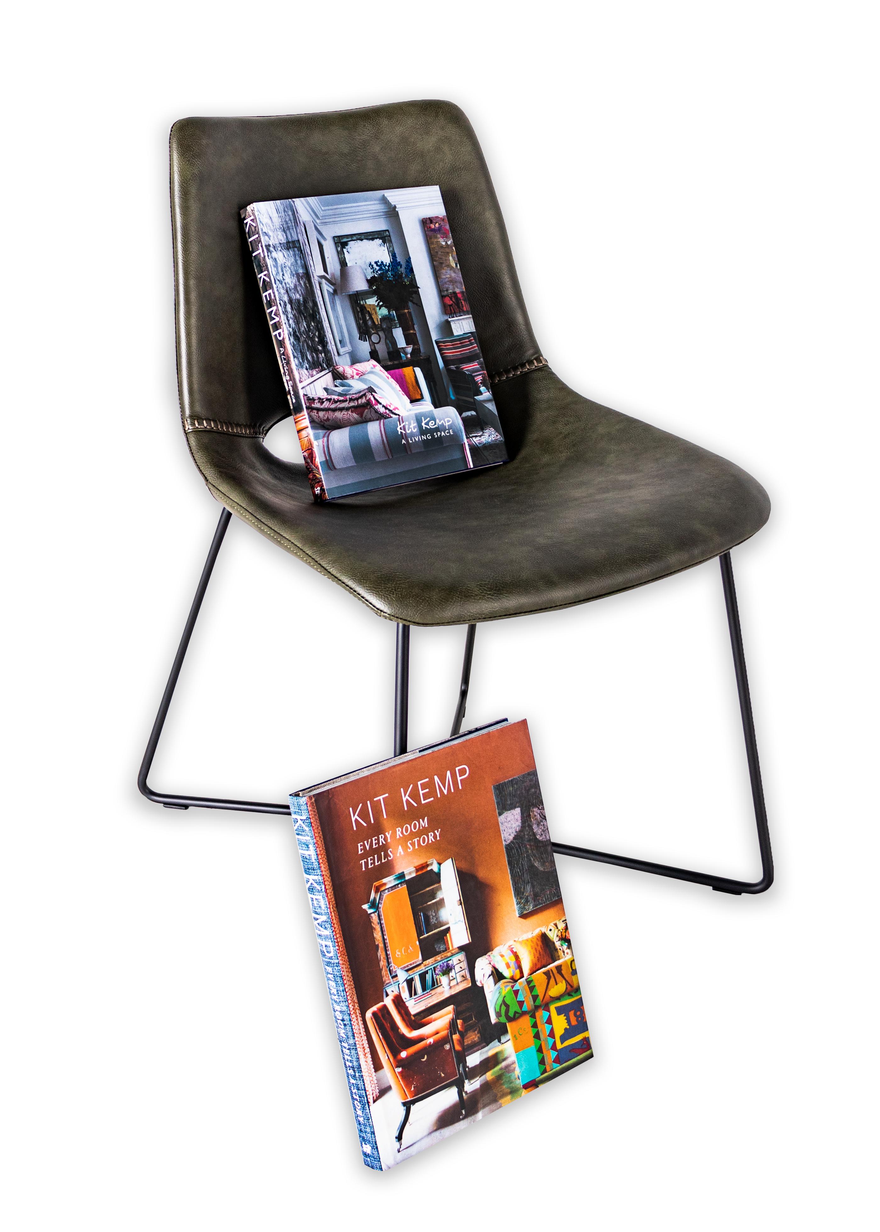 XXIe siècle et contemporain Chaise de salle à manger en cuir moderne en vente