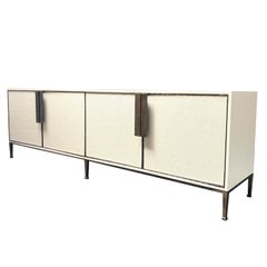 Modern Leather Dresser on Milano Metal Base