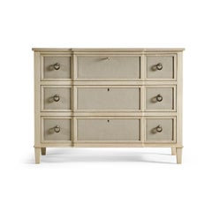 Modern Leather Front Chest of Drawers