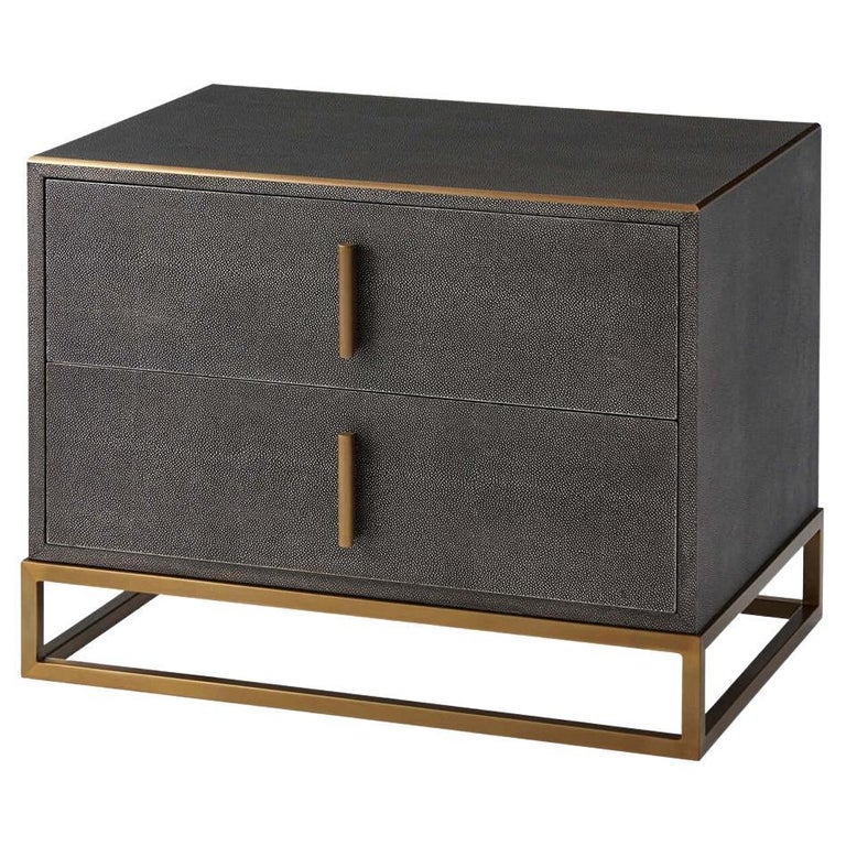 Modern Leather Nightstand For Sale at 1stDibs