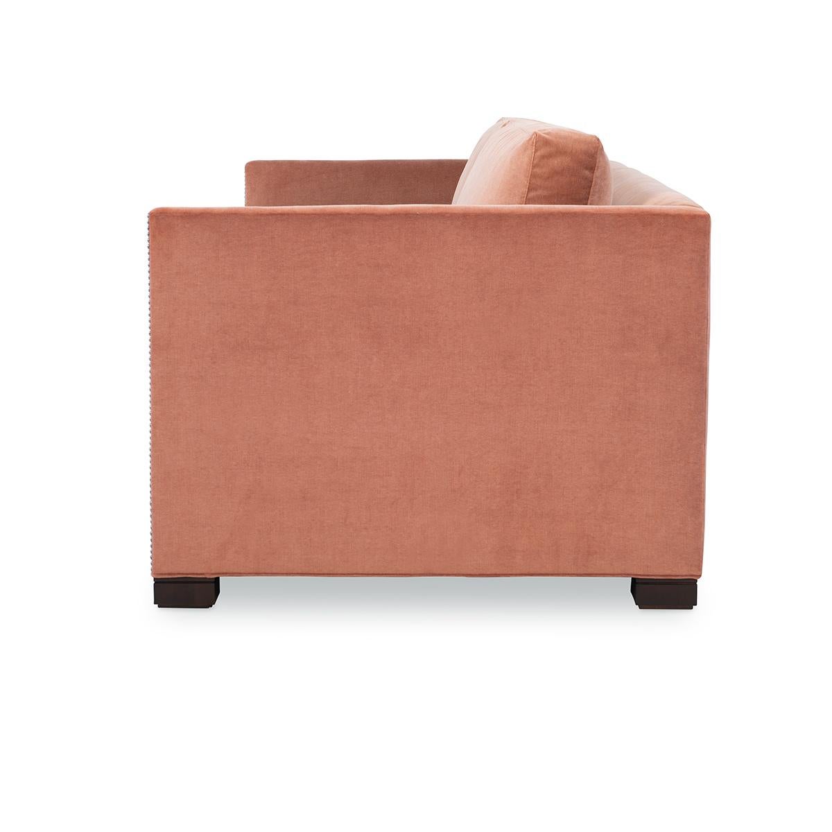 Modern Leather Thorpe Sofa For Sale 2