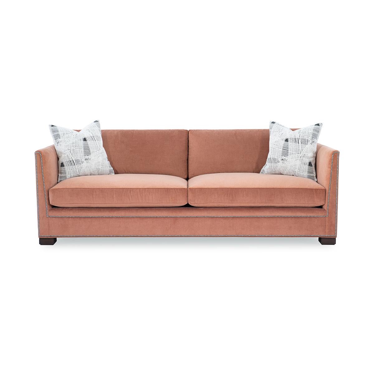 Modern Leather Thorpe Sofa For Sale 3