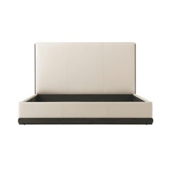Modern Leather Upholstered California King Bed