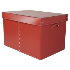 Modern Leather Wardrobe Box GABRY03 - Regenerated leather
