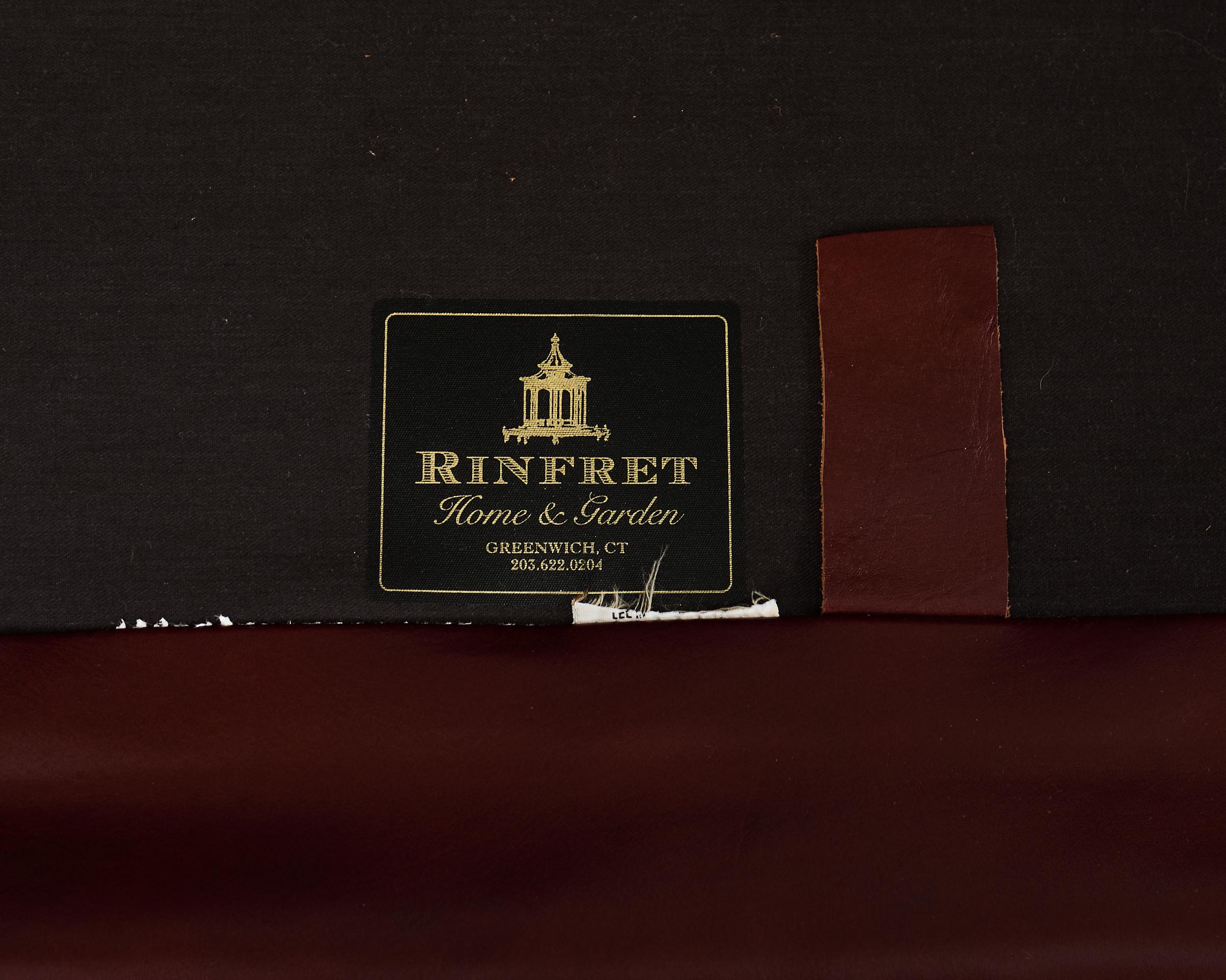Sofá Settee moderno de cuero con respaldo y ruedas en venta 10