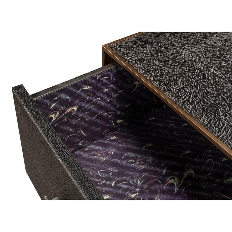 knee length dresses for ladies Faux Shagreen Leather Covered Dresser – English Country Home