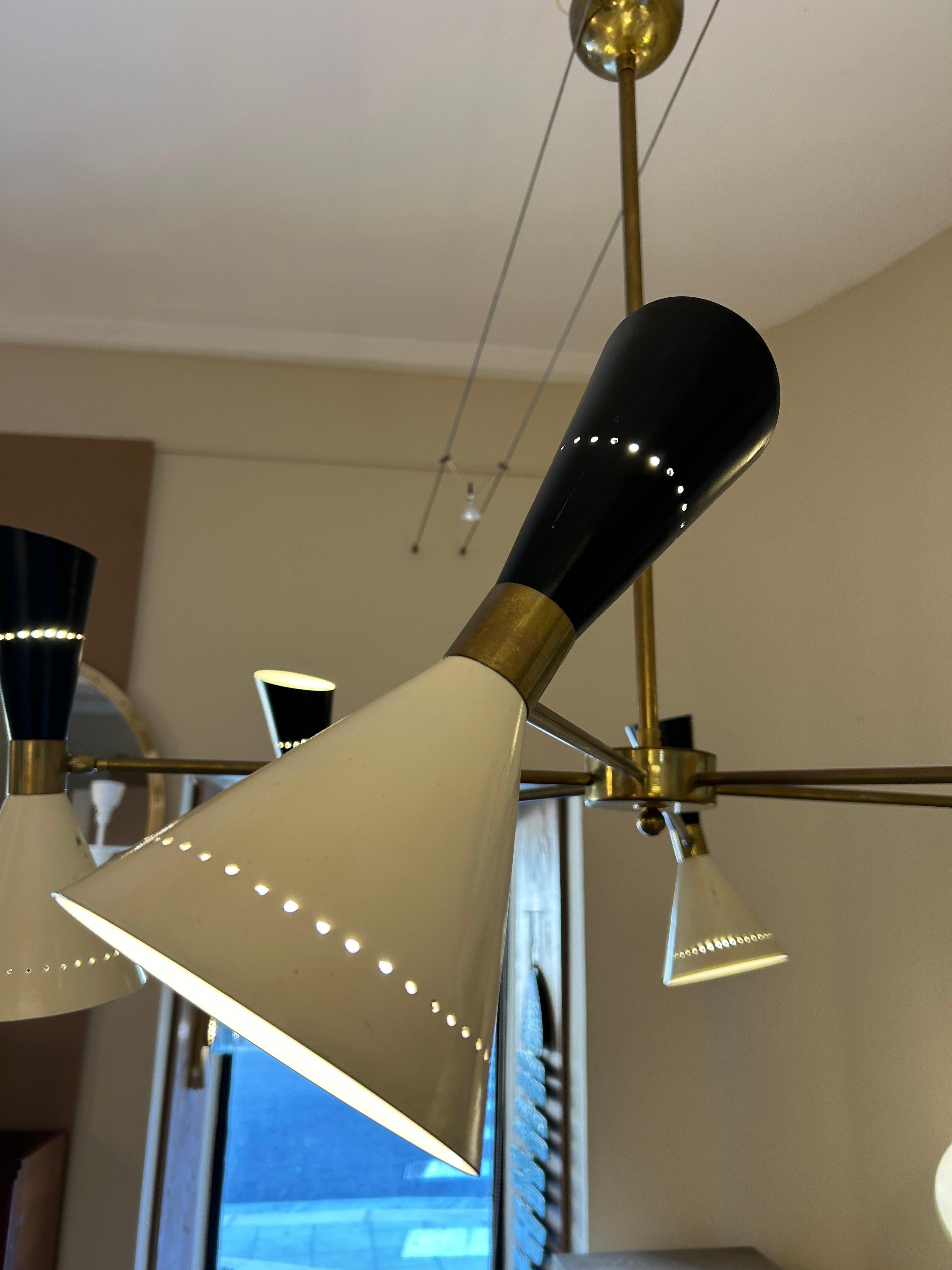 Apparecchio di illuminazione moderno, metà secolo, italiano in vendita 2