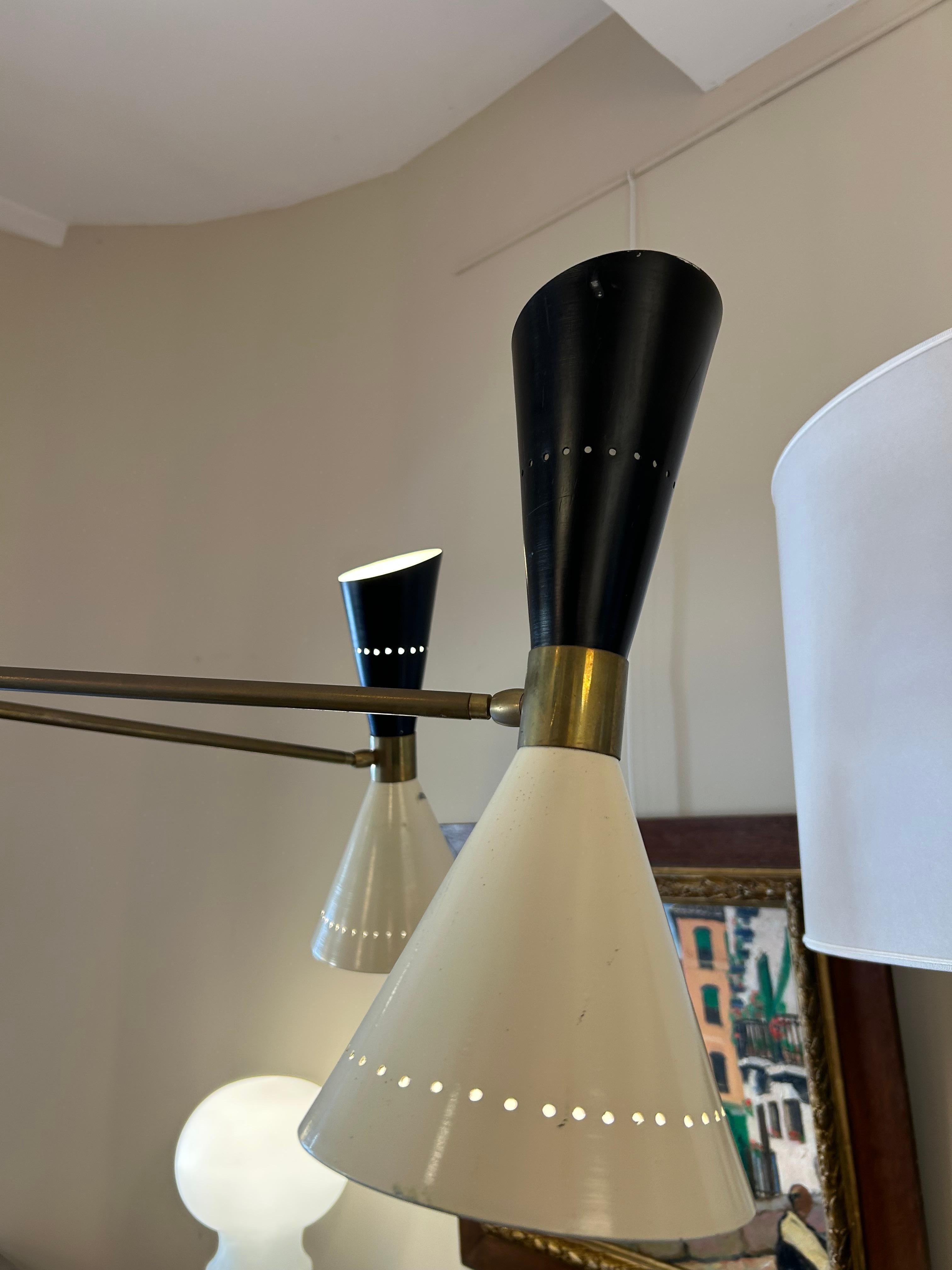 Apparecchio di illuminazione moderno, metà secolo, italiano in vendita 3
