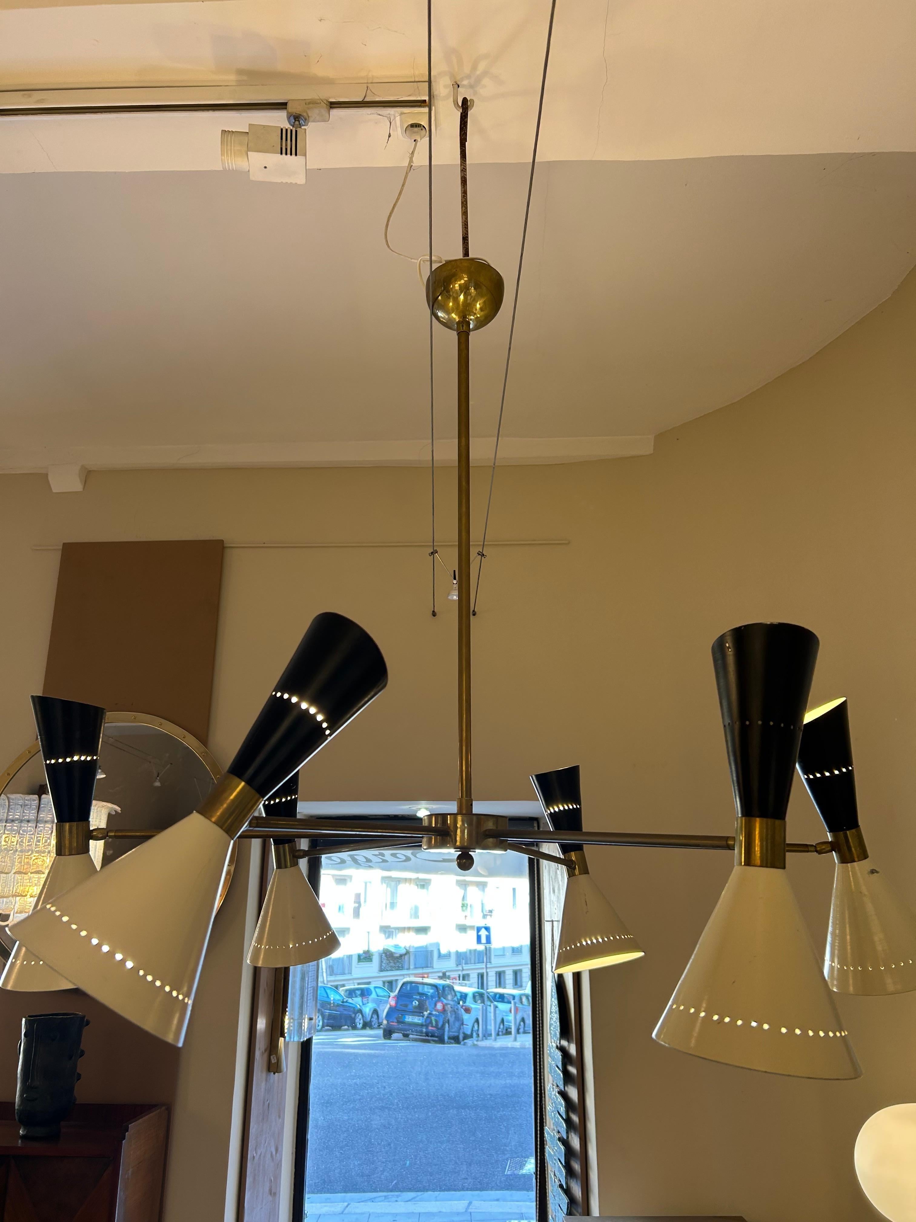 Apparecchio di illuminazione moderno, metà secolo, italiano in vendita 5