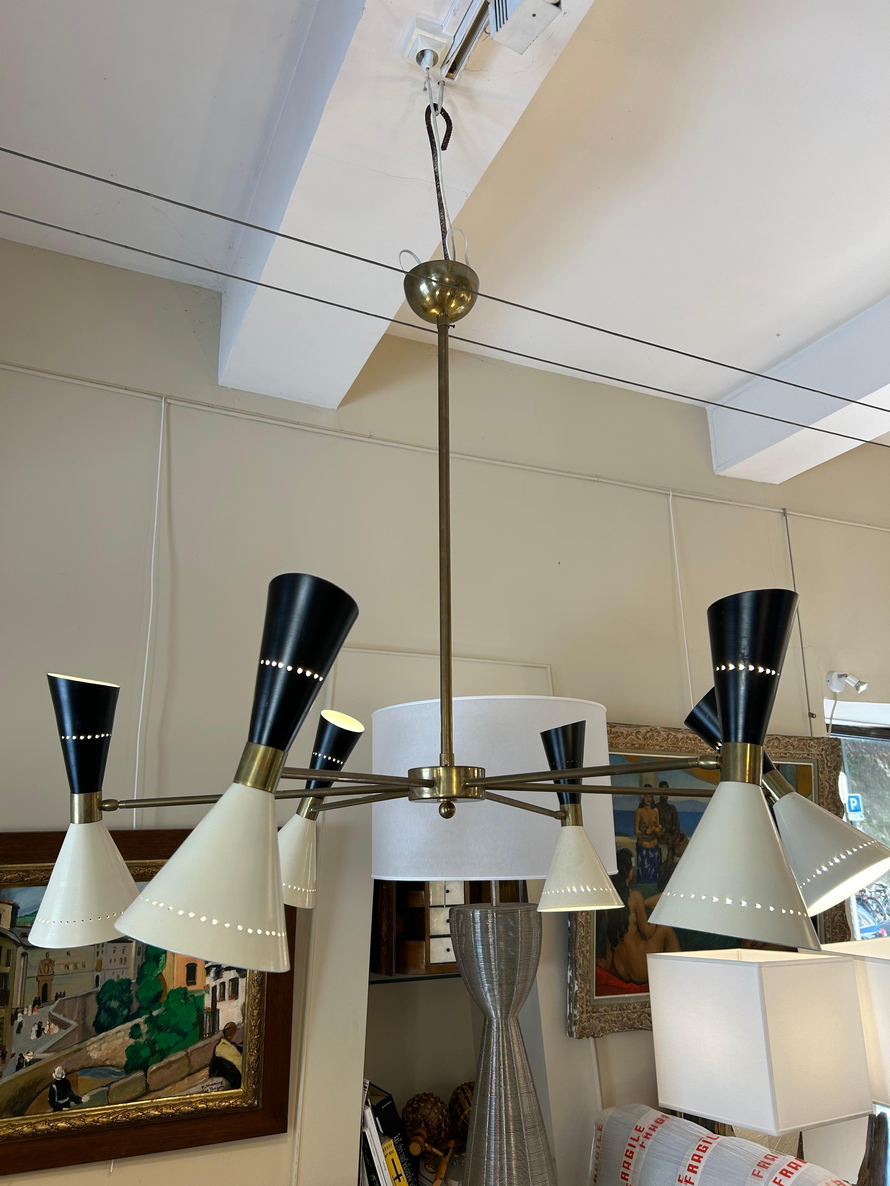 Apparecchio di illuminazione moderno, metà secolo, italiano in vendita 7