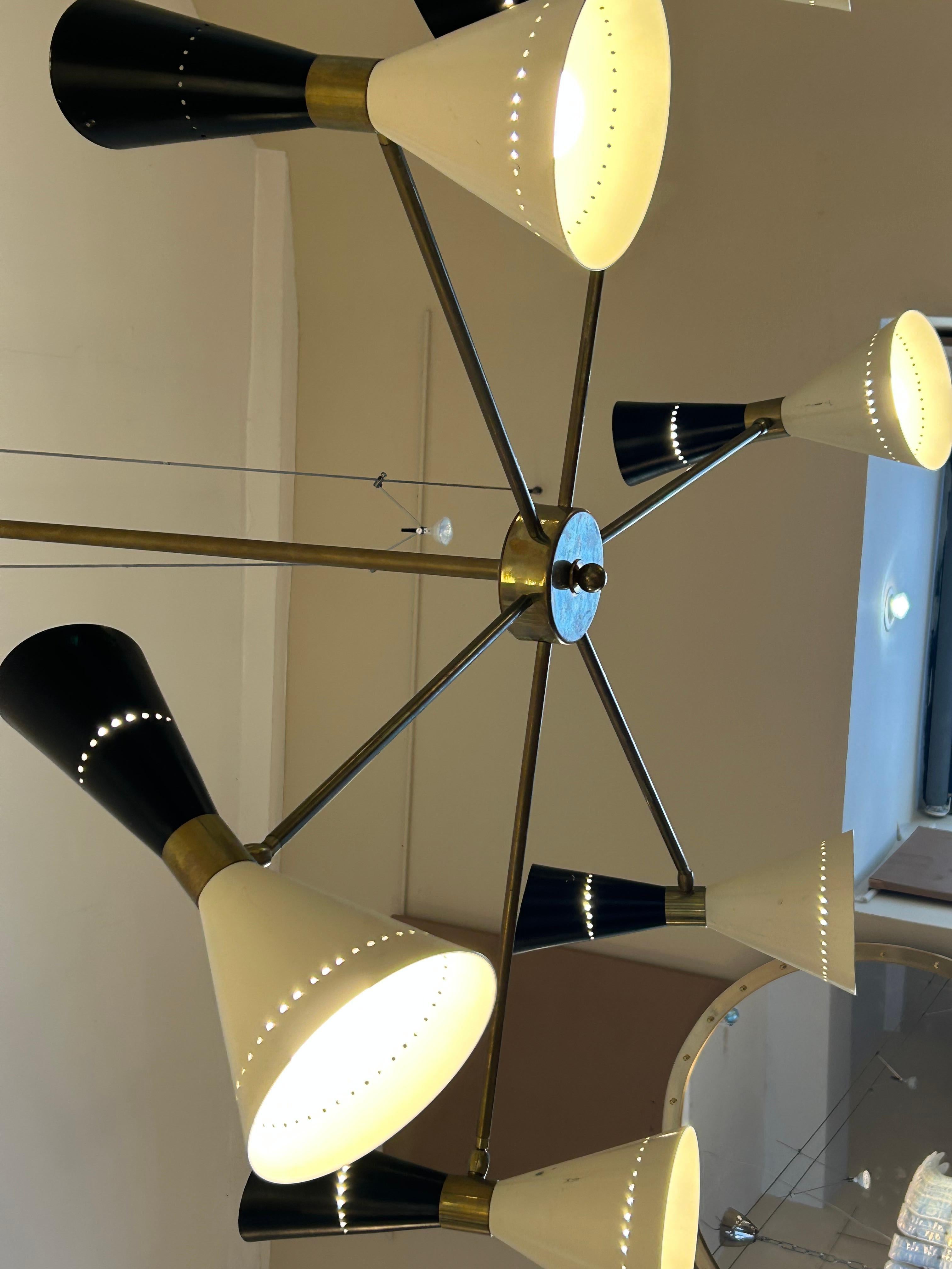 Fine XX secolo Apparecchio di illuminazione moderno, metà secolo, italiano in vendita