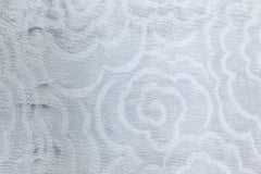 Modern Light Gray Bamboo Silk Oversized Rug "Camelia" by Doris Leslie Blau