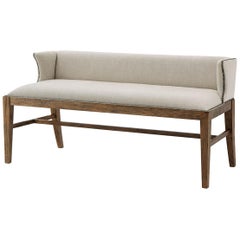 Modern Light Oak Bench