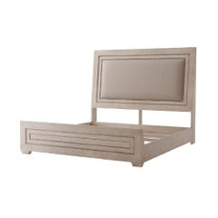 Modern Light Oak King Size Bed