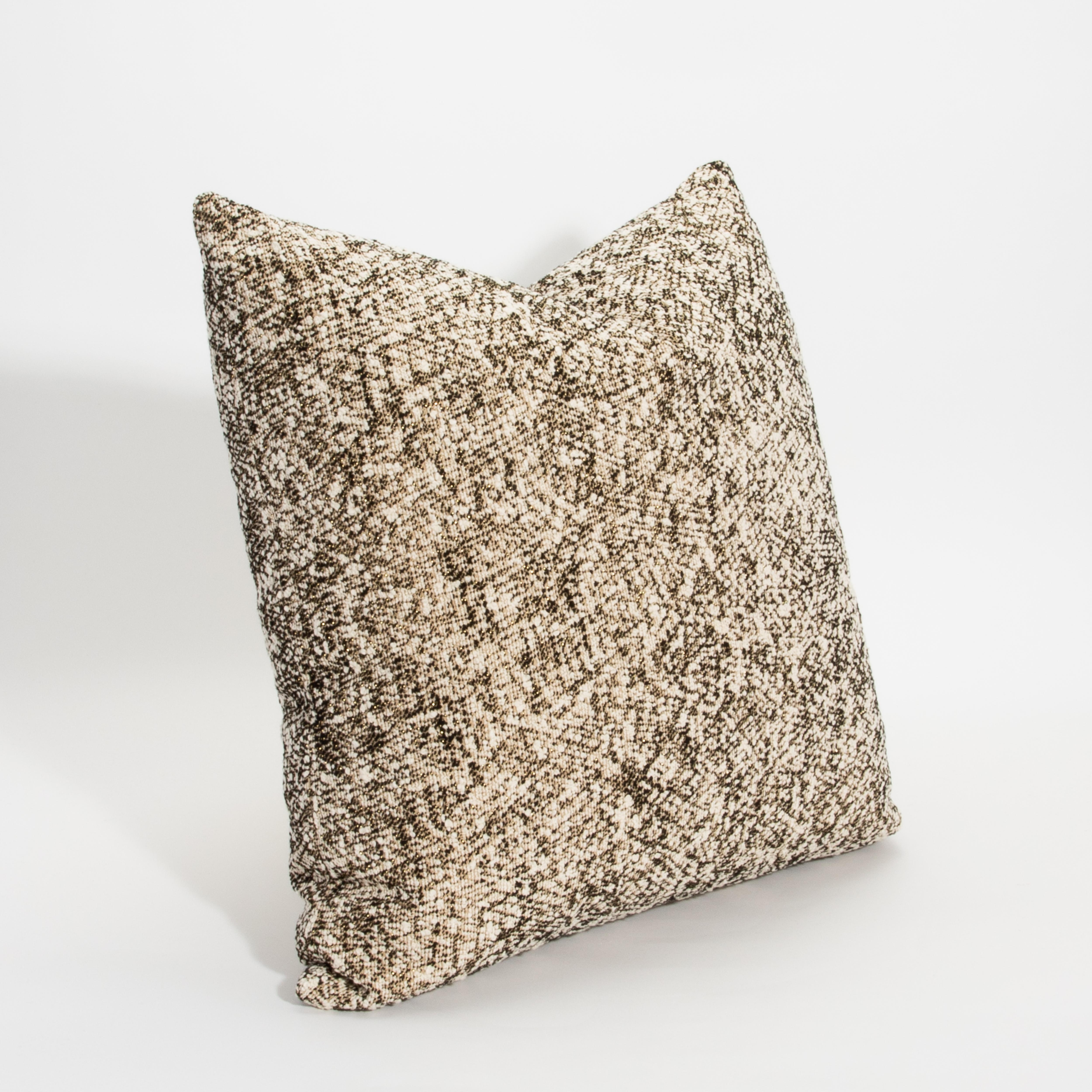 American Modern Light Woven Pillow with Elitis Fabric by MOGUL For Sale