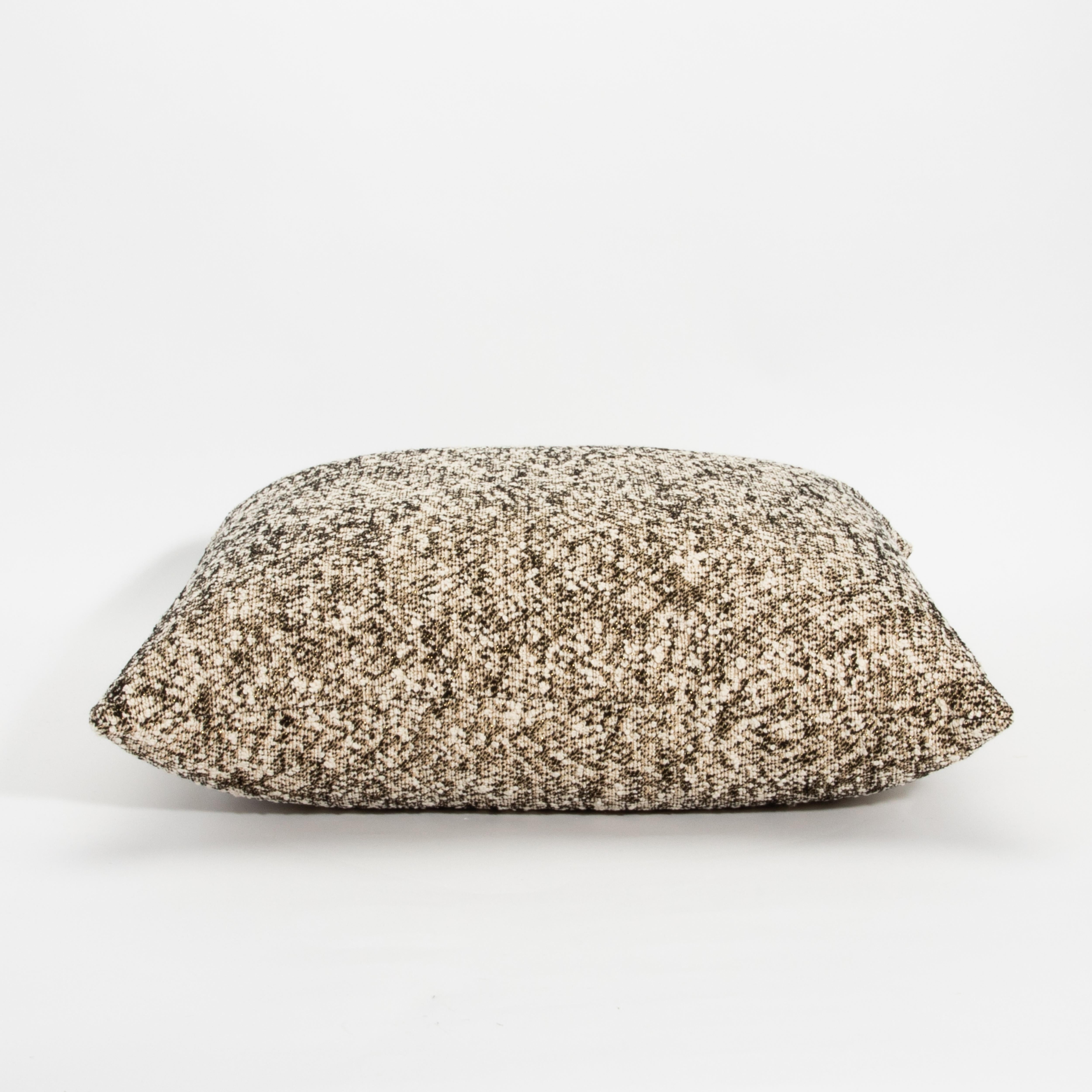 Hand-Crafted Modern Light Woven Pillow with Elitis Fabric by MOGUL For Sale
