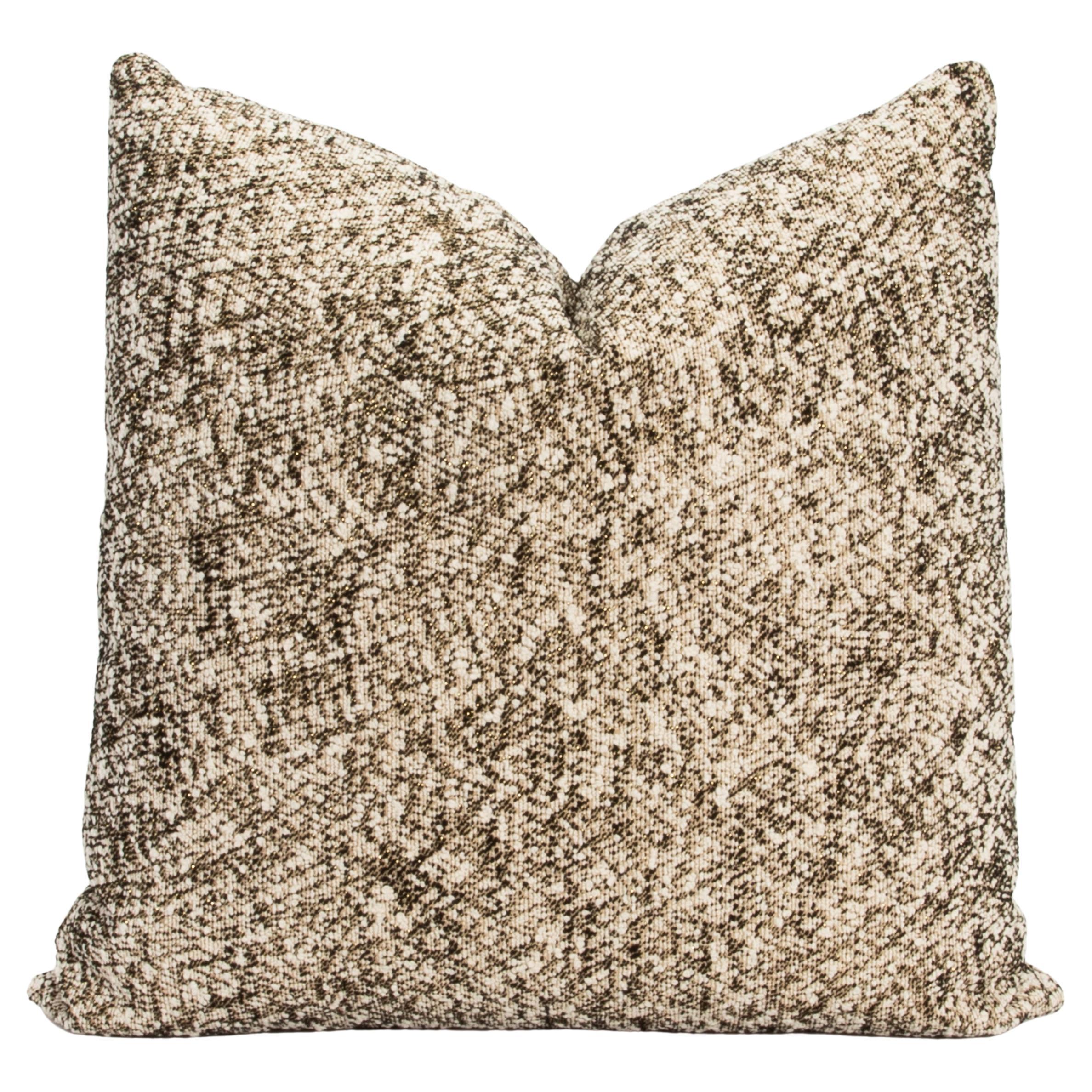 Modern Light Woven Pillow with Elitis Fabric by MOGUL For Sale
