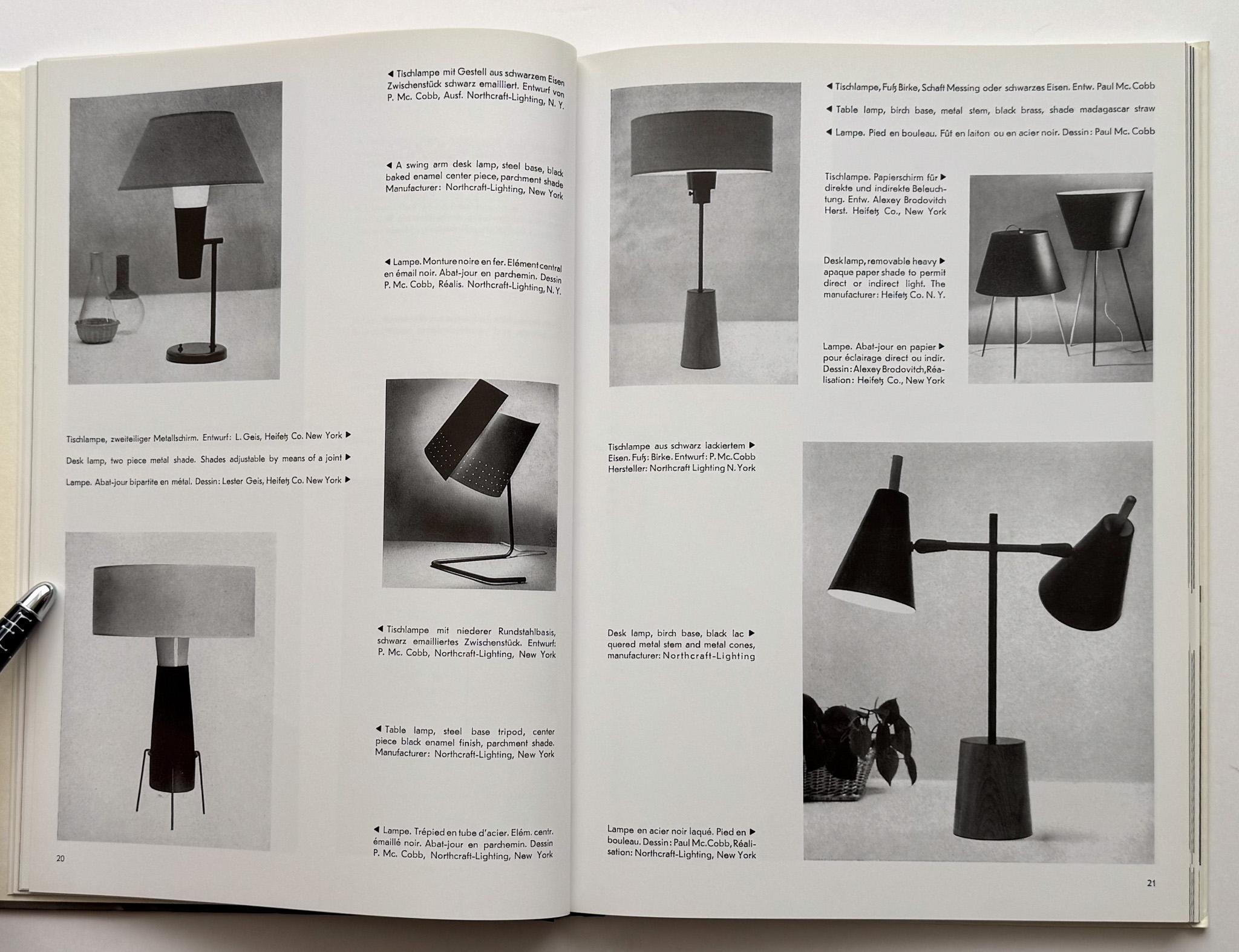 Iluminación moderna de los años 50 (Reimpresión Arnoldsche) Siglo XXI y contemporáneo en venta