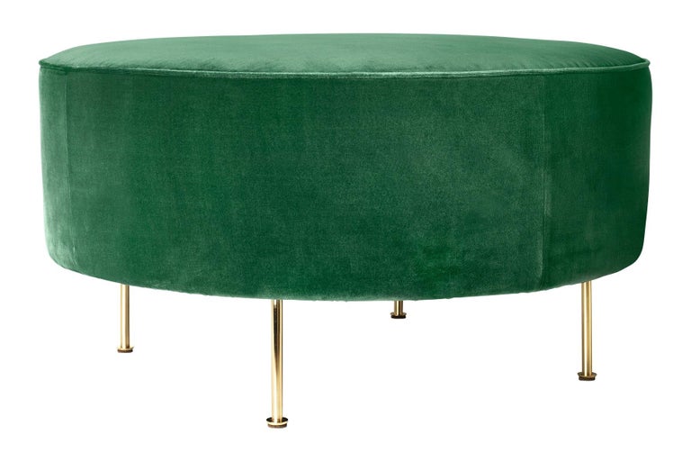 Modern Line Pouffe, Large, Brass Legs For Sale at 1stDibs | large sofa  pouffe