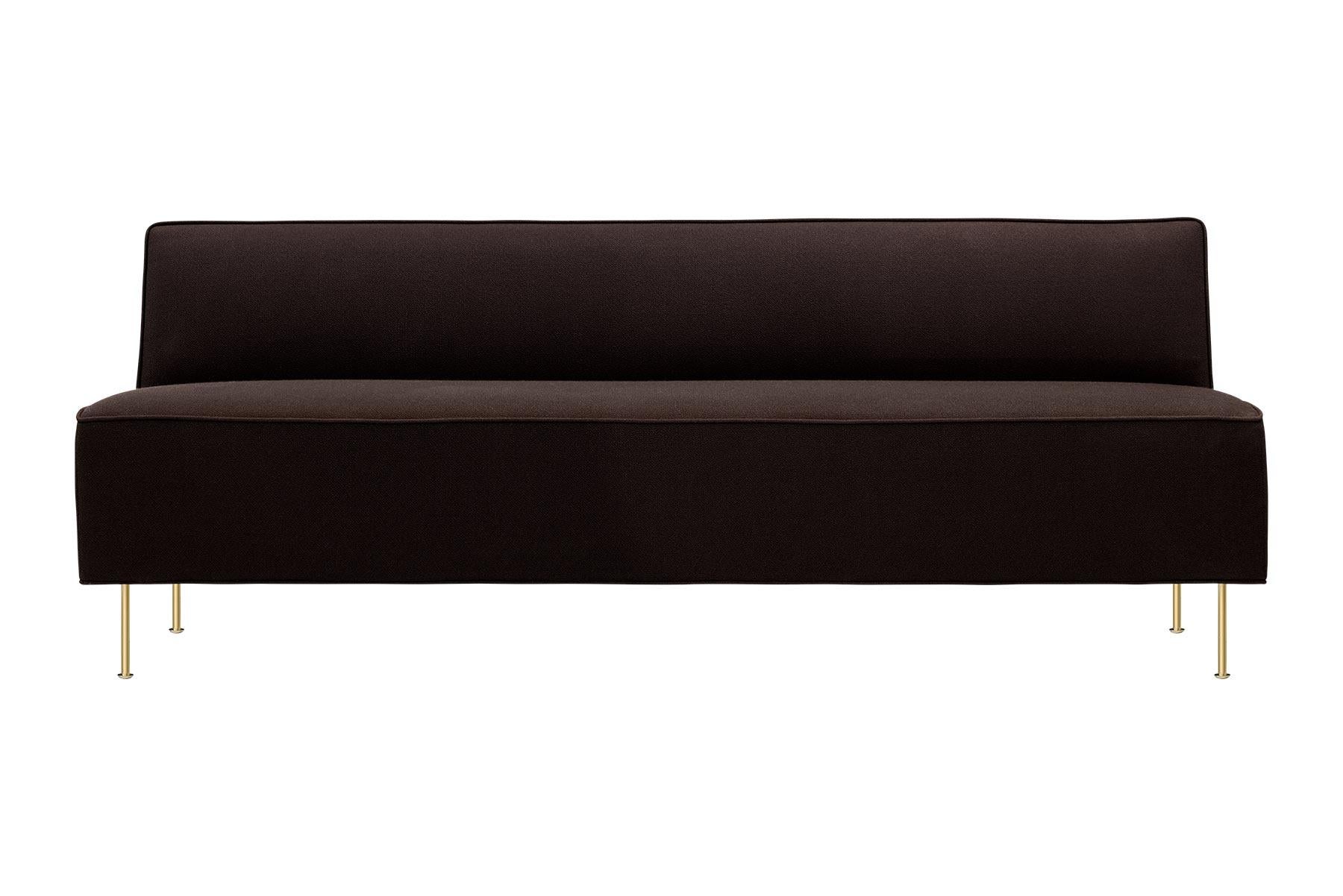 Modernes Sofa der Moderne, voll gepolstert, klein (Poliert) im Angebot