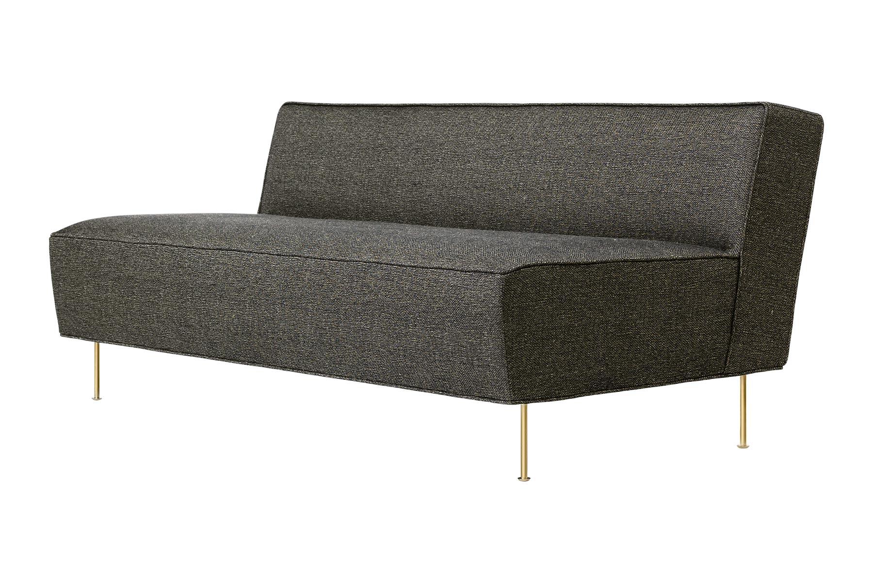 Contemporary Modern Line Sofa, Fully Upholstered, Small For Sale
