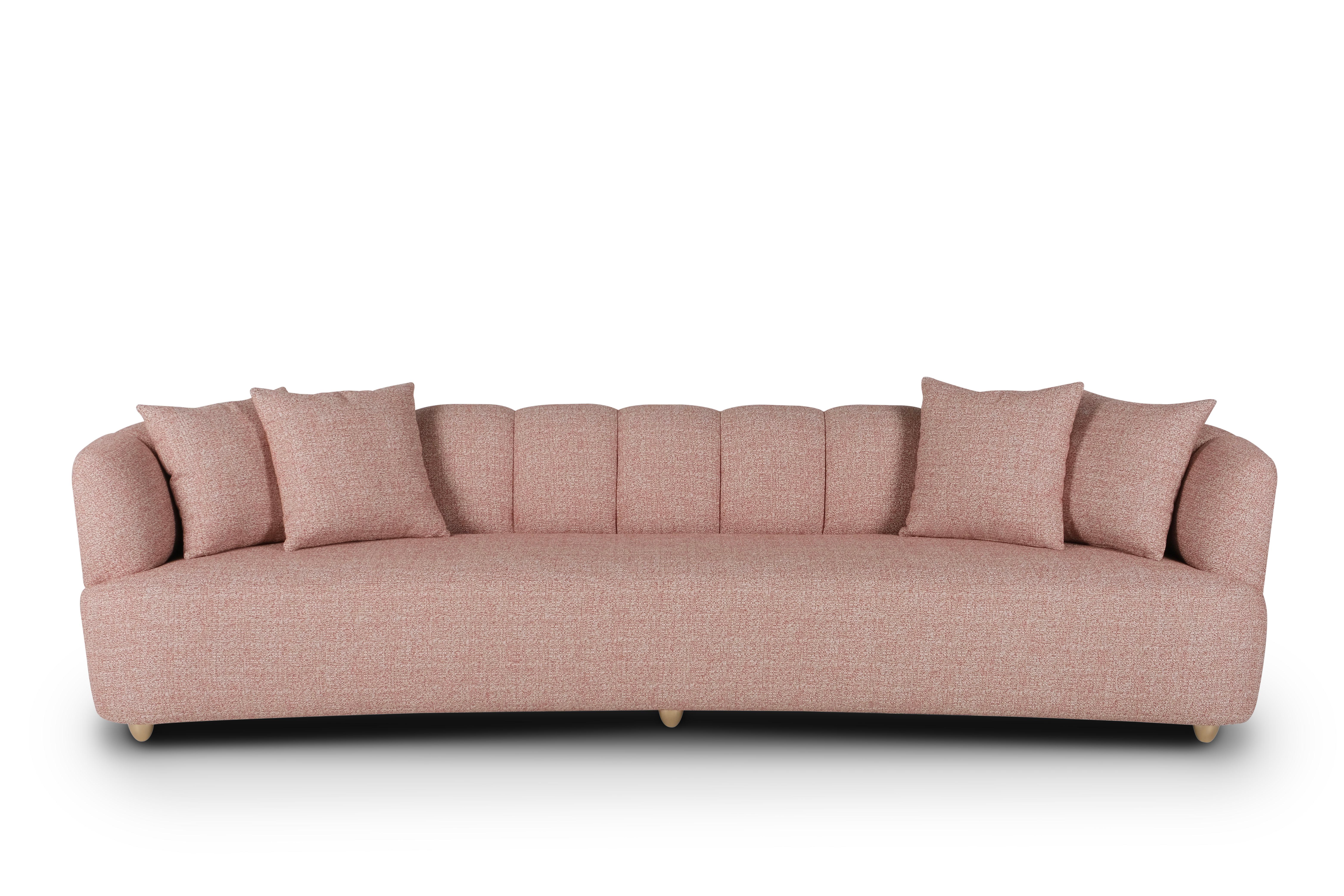 Modernes Lisboa Sofa aus Terrakotta-Jacquard-Stoff, handgefertigt in Portugal von Greenapple (Lackiert) im Angebot