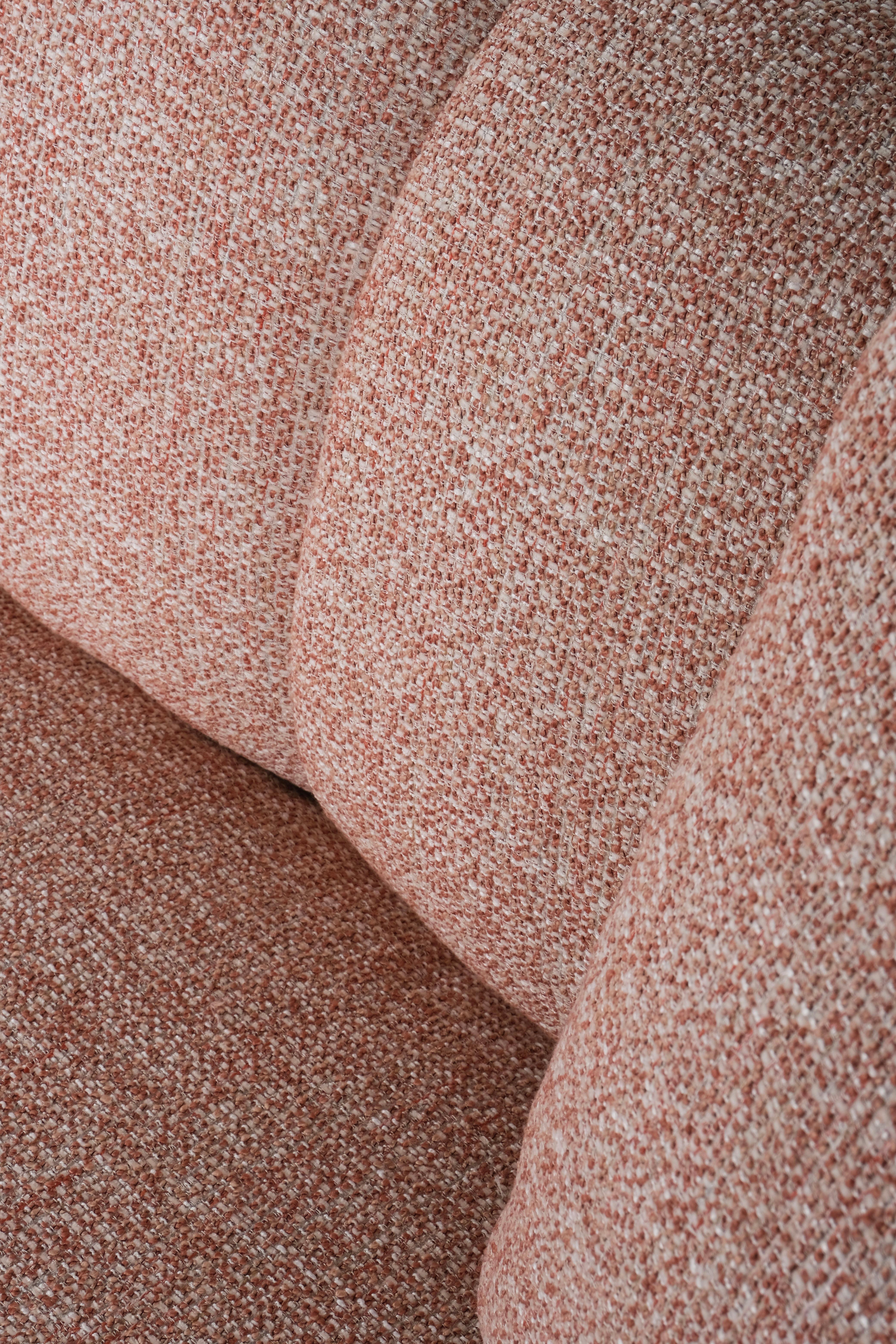 Modern Lisboa Sofa Terracotta Jacquard Fabric Handmade in Portugal by Greenapple For Sale 3