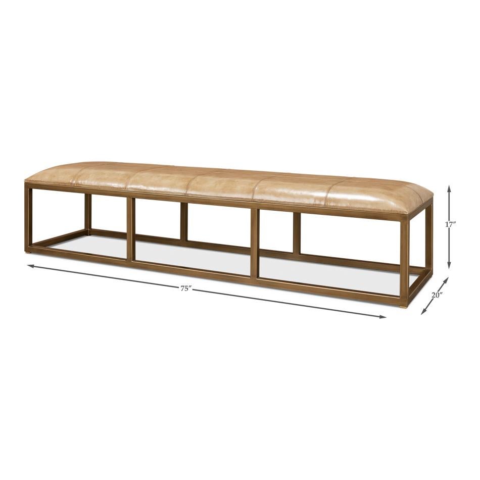 Modern Long Hall Bench For Sale 4