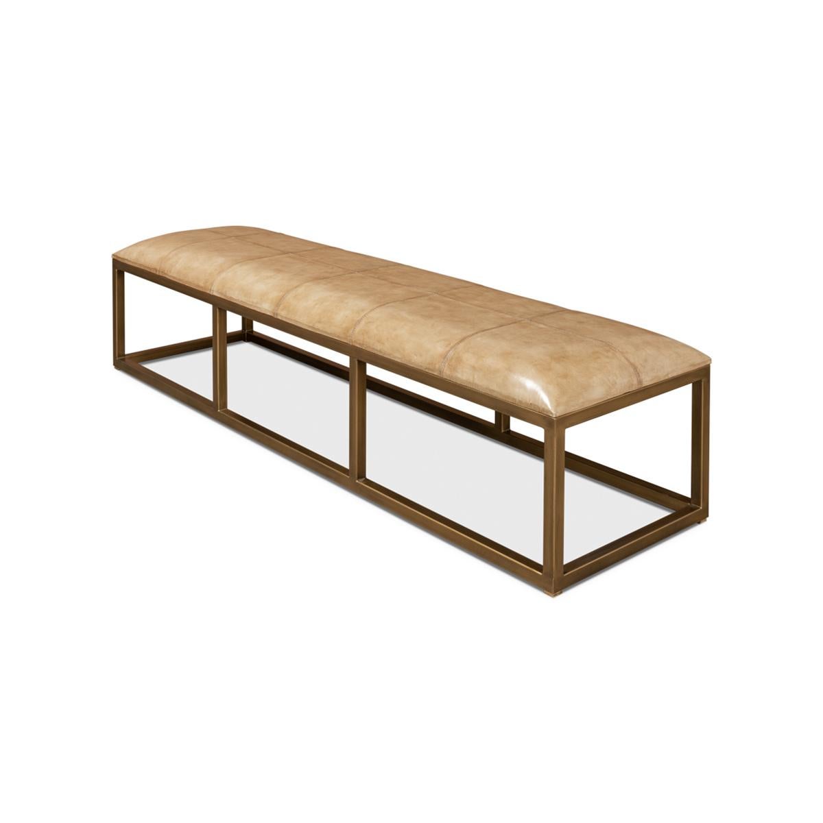 Modern Long Hall Bench For Sale 3