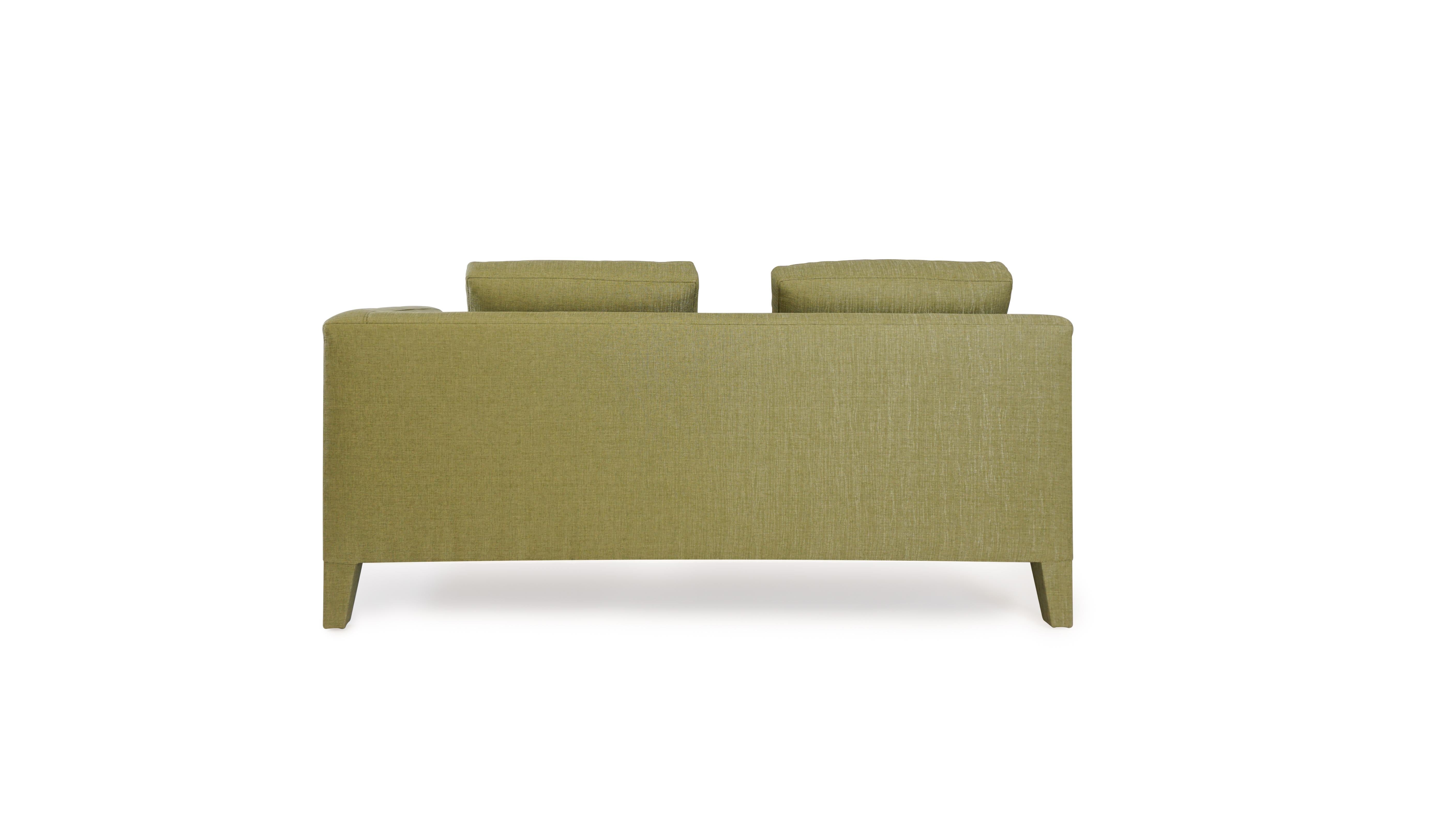 Modern Loose Cushion Sectional Sofa with Upholstered Legs For Sale 3