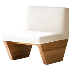 Modern Lotus Side Chair in White Oak